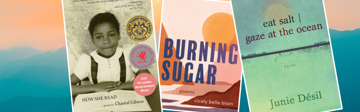 Cover of How She Read, Cover of Burning Sugar, Cover of Eat Salt | Gaze at the Ocean.