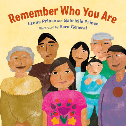 remember who you are, a cute illustration of a multi-generational indigenous family