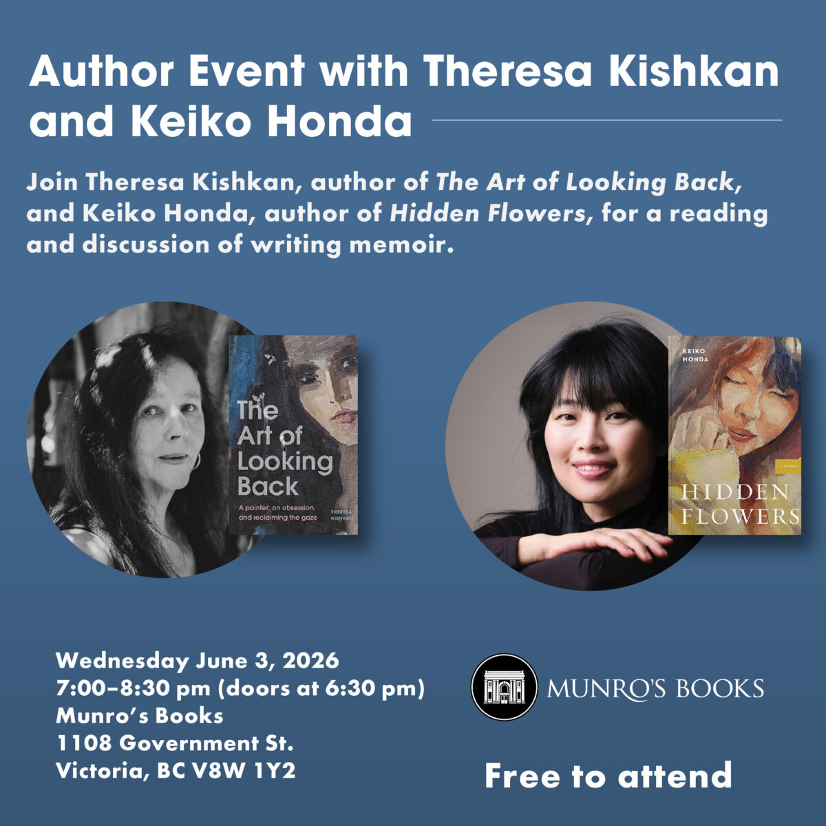 Author Reading with Theresa Kishkan and Keiko Honda